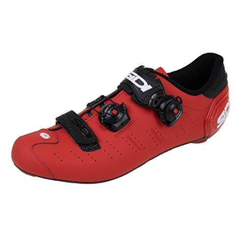 Sidi Ergo 5 Matt - Zapatillas de Ciclismo para Hombre, Color Rojo Mate, Negro, 43