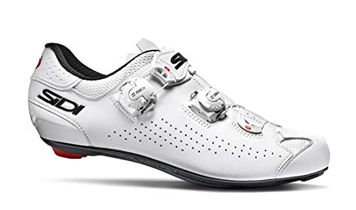 Sidi Genius 10 - Zapatillas de Ciclismo para Hombre, Color Blanco, Talla 43