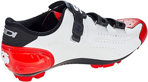 Sidi, Zapatillas de gimnasio Unisex adulto, White Black Red, 40 EU