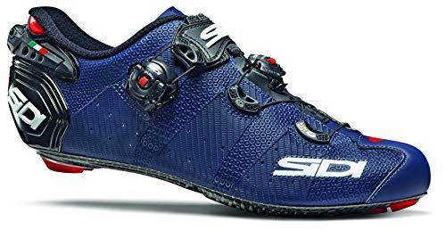 SIDI Zapatillas Wire 2 Matt Carbon, Scape Ciclismo Hombre, Azul Mate Negro, 45