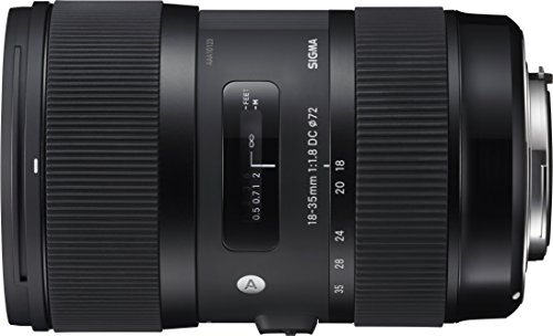 Sigma LH730-06 - Objetivo para cámaras Nikon (18-35mm, f/1.8, DC HSM, 72 mm), color negro