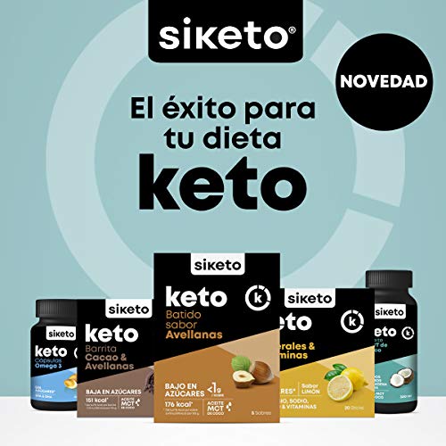 SIKETO - Minerales y vitaminas, Magnesio, sodio, potasio y vitaminas C, B1, B6, B12, Caja con 20 Sticks, Complemento alimenticio para dieta cetogénica (keto)