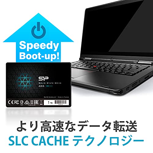 Silicon Power Ace A55 - SSD Disco Duro Sólido Interno 1 TB, 2.5", SATA III, 6 Gbit/s(3D NAND)