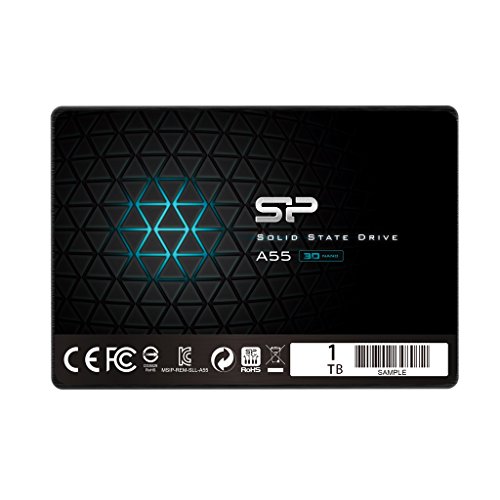 Silicon Power Ace A55 - SSD Disco Duro Sólido Interno 1 TB, 2.5", SATA III, 6 Gbit/s(3D NAND)