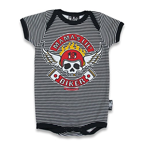 Six Bunnies Mama's Lil Biker - Body para bebé (0-3 meses)