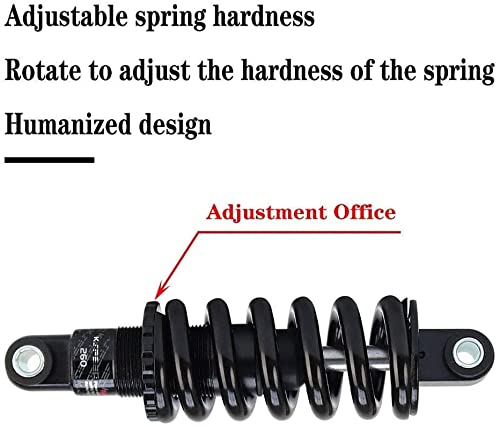 SJHFG Amortiguadores Traseros Bicicleta de montaña Amortiguador Trasero 125mm / 150mm / 165mm / 190mm for MTB XC Bicicleta eléctrica de Cola Suave 450/650/750 / 850lbs Accesorios para Bicicletas