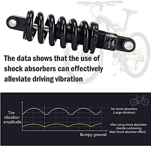 SJHFG MTB MTB Bicicletas Amortiguador Trasero Primavera, 125 mm / 150 mm / 165 mm / 190 mm de Bicicletas Soft Tail Suspension buje y el Tornillo Accesorios Accesorios para Bicicletas