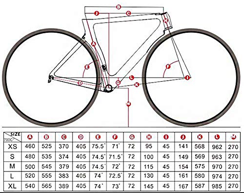 SJSF Y 46Cm/48Cm/50Cm/52Cm/54Cm Nuevo Marco De Bicicleta De Carretera De Carbono Ciclismo De Carretera Marco De Bicicleta Marca Frameset Marco De Liquidación con Cuadro De Carbono De Horquilla,48cm