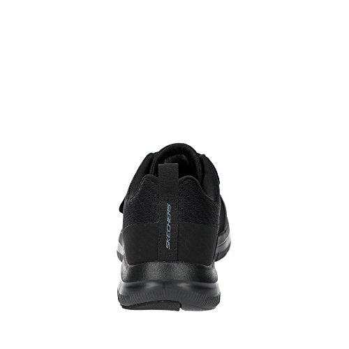 Skechers 52183, Zapatillas con Velcro Hombre, Negro, 43 EU