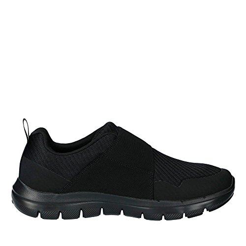 Skechers 52183, Zapatillas con Velcro Hombre, Negro, 43 EU