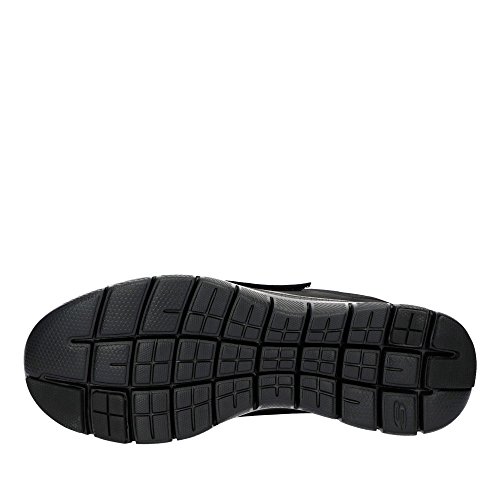 Skechers 52183, Zapatillas con Velcro Hombre, Negro, 43 EU