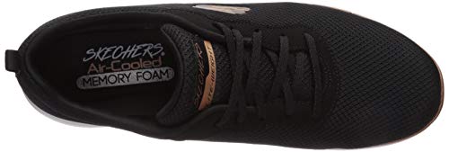 Skechers Flex Appeal 3.0-First Insight, Zapatillas Mujer, Negro (Bkrg Black Mesh/Trim), 38 EU