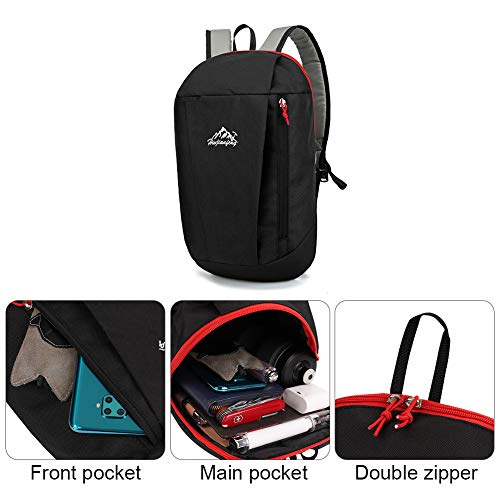 SKYSPER Mochila Casual 10L Mochila de Senderismo Ultraligera Impermeable para Escolar Niño Mujeres Hombres para Ocio Viajes Escolares Deportes al Aire Libre Ciclismo Bicicleta Multifuncional