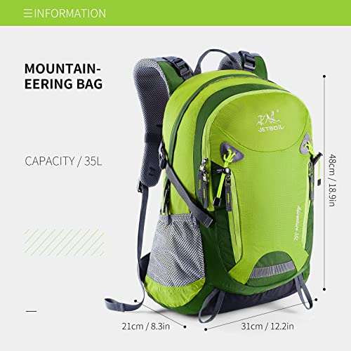 SKYSPER Mochila de senderismo 35 litros Impermeable para Montaña Macuto de Trekking hombre mujer Morral Escalada de Camping Acampada Excursiones