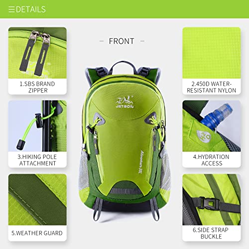 SKYSPER Mochila de senderismo 35 litros Impermeable para Montaña Macuto de Trekking hombre mujer Morral Escalada de Camping Acampada Excursiones