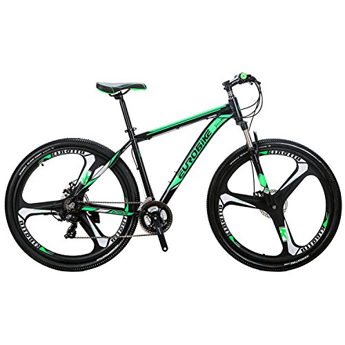 SL Mountain Bike X9 bicicleta verde 29 pulgadas 3 radios bicicleta suspensión bicicleta (verde)