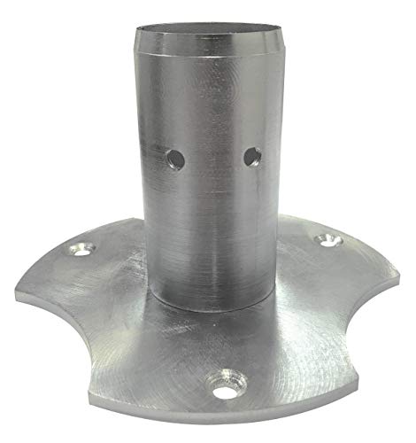 S&M 135 Base galvanizada para Columna Ovalada o Redonda de Agua AQUAPOINT, Plateada