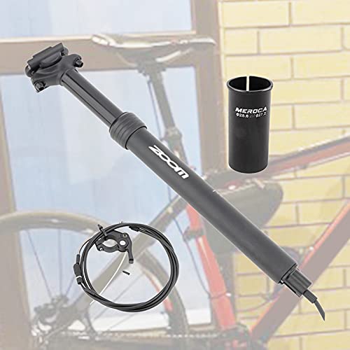 SM SunniMix Tija de sillín con tija telescópica de Bicicleta de montaña MTB - Tija de sillín de Bicicleta Ajustable en Altura Mando a Distancia de 27,2 mm - - 27,2 mm