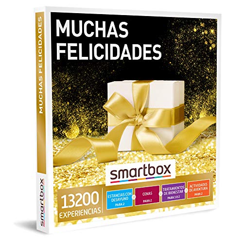 Smartbox - Caja Regalo Muchas felicidades - Idea de Regalo Original - 1 Experiencia de Estancia, gastronomía, Bienestar o Aventura para 1 o 2