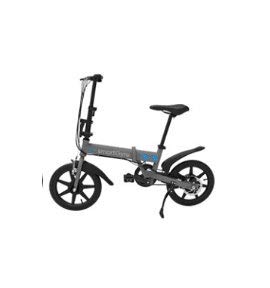 SmartGyro Ebike Silver - Bicicleta Eléctrica, Ruedas de 16", Asistente al Pedaleo, Plegable, Batería extraíble de litio de 4400 mAh, Freno V-Brake y Disco, Autonomía 30-50 Km, color Plata