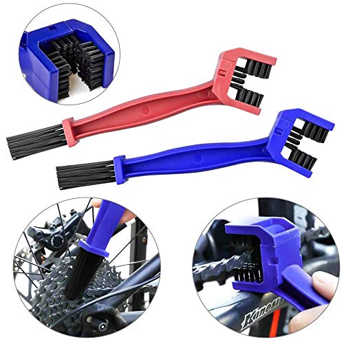 Smatoy 12 Pieza Cepillo Cepillo Limpieza de Bicicleta, Profesional Cepillo Limpieza Cadena Motocicleta, Herramienta para Limpiar Cadenas, Neumáticos, Piñones, Manchas y Suciedad (Multicolor)