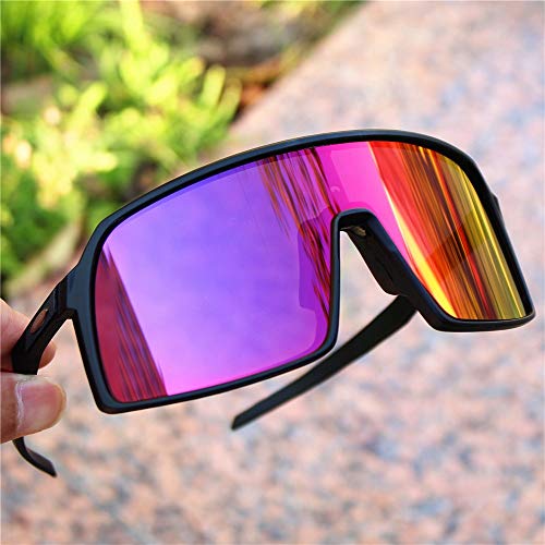 SMEI Gafas Polarizadas Ciclismo Gafas De Sol Hombres Mujeres Deporte Carretera Mtb Montaña Bicicleta Gafas Gafas Gafas De Sol Sutro-negro