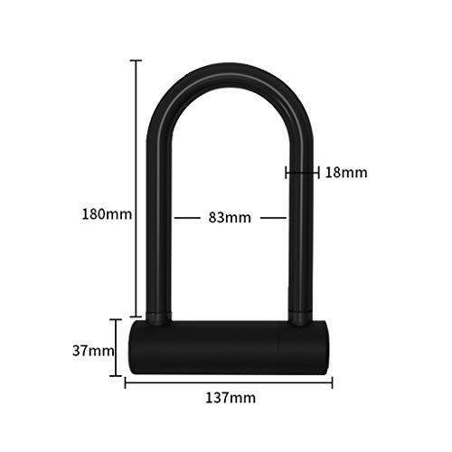 SMEJS 2019 huellas dactilares de bicicletas T-Lock, inteligente U Cerraduras con Soporte de montaje for bicicleta de carretera bicicleta de montaña bicicleta eléctrica plegable Bicicleta y Motocicleta