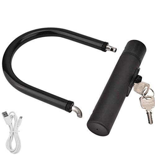 SMEJS 2019 huellas dactilares de bicicletas T-Lock, inteligente U Cerraduras con Soporte de montaje for bicicleta de carretera bicicleta de montaña bicicleta eléctrica plegable Bicicleta y Motocicleta