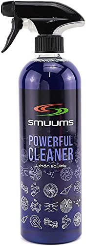 SMUUMS Bike - Pack Desengrasa, Lava y Protege. 3 Limpiadores de 750ml - Mantenimiento Cadena, Cassette, Plato, Cambio, Cuadro, Discos, Suspensiones y Componentes de tu Bicicleta.