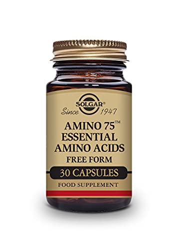 Solgar Amino 75 Con Aminoácidos Esenciales Cápsulas Vegetales - Envase De 30, 30 cápsulas
