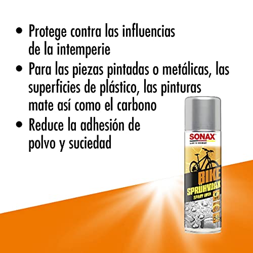 SONAX BIKE Cera Spray (300 ml) sellado duradera para bicicletas y bicicletas eléctricas | N.° 08332000