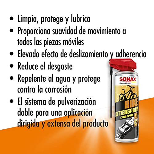 SONAX BIKE Spray (300 ml) para cadenas con EasySpray | N.° 08762000