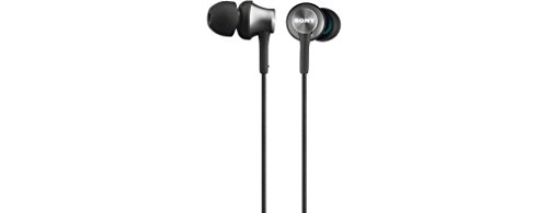 Sony MDR-EX450AP - Auriculares internos con micrófono (Rango de frecuencia 5-25000 Hz, sensibilidad 103 db/mW, potencia 100 mW, carcasa de aluminio), gris