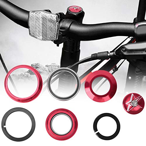 SOONHUA Auriculares para Bicicleta Aleación de Aluminio de 44 Mm-56 Mm para Bicicleta Vástago de Horquilla Delantera Accesorio para Bicicleta de Repuesto para Bicicleta con Tubo de