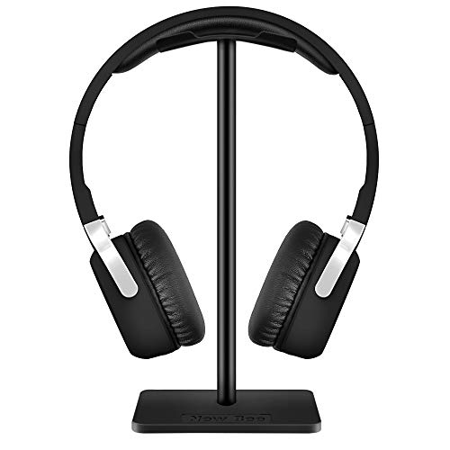 Soporte Auriculares, New bee Universal Soporte para Auriculares y Cascos en Mesa para Bose QuietComfort 25, QuietComfort 35, Gaming Headset Stand, Beats Solo 2/3, Sony Playstation etc Negro