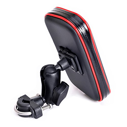 Soporte de montaje para motocicleta, impermeable, soporte para bicicleta, soporte para manillar de motocicleta, soporte universal para smartphone de hasta 5.3 a 6.2 pulgadas