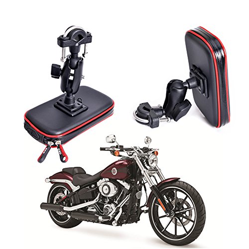 Soporte de montaje para motocicleta, impermeable, soporte para bicicleta, soporte para manillar de motocicleta, soporte universal para smartphone de hasta 5.3 a 6.2 pulgadas