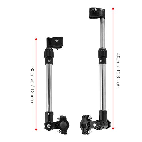 Soporte de paraguas retráctil, acero inoxidable Bicicleta Cochecito de bebé Soporte de paraguas Cochecito Soporte de paraguas retráctil para bicicletas Coches eléctricos Sillas de ruedas que tienen