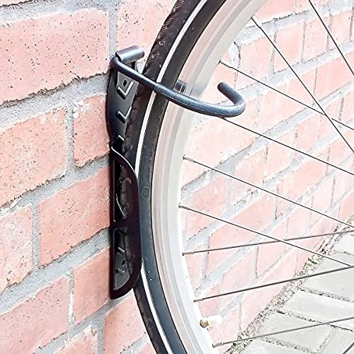 Soporte de Pared para Bicicletas y Patinetes de Todo Tipo Gancho Vertical de Pared para Bici para Ahorrar Espacio (2 Unidades)