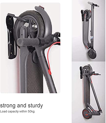 Soporte de Pared para Bicicletas y Patinetes de Todo Tipo Gancho Vertical de Pared para Bici para Ahorrar Espacio (2 Unidades)