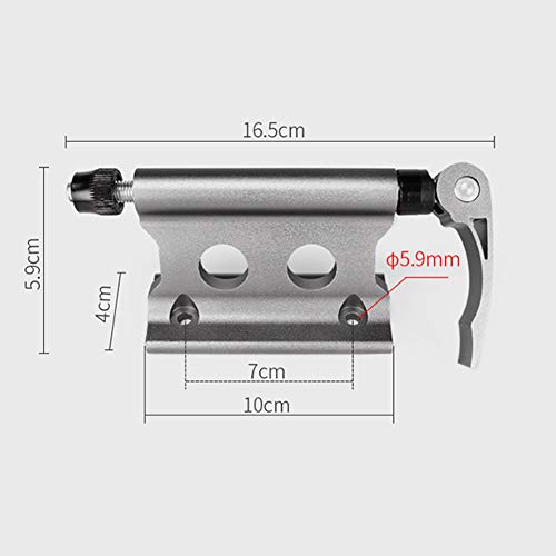 Soporte para Bicicleta de aleación de Aluminio con Horquilla de liberación rápida para Montar en la Horquilla Delantera de Bicicleta, Resistente al Agua, Estable, para Coche, Negro