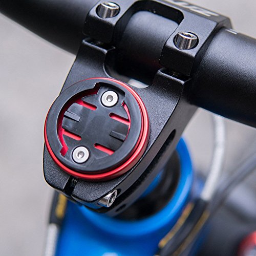 Soporte para computadora de Bicicleta, Soporte de cronómetro de aleación de Aluminio, Soporte de cronómetro para vástago de Bicicleta, para Garmin Bryton (Rojo)