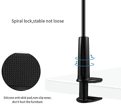 Soporte para teléfono móvil, lonzoth Teléfono Móvil Soporte Cuello de Cisne Soporte Universal Soporte para iPhone Smartphone Teléfono Móvil (Phone Stand|Black)