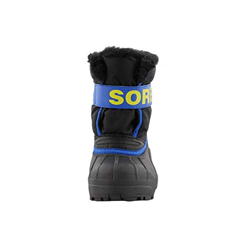 Sorel Bebé Unisex Botas de invierno TODDLER SNOW COMMANDER, Color: Negro (Black ,Super Blue), Talla: 22