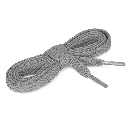 sourcing map 5 Pares De Cordones Para Zapatillas De Deporte Alta Durabilidad Atléticos Plana Unisexo Gris Claro 130 cm/51"