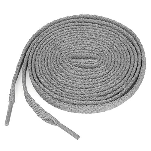 sourcing map 5 Pares De Cordones Para Zapatillas De Deporte Alta Durabilidad Atléticos Plana Unisexo Gris Claro 130 cm/51"