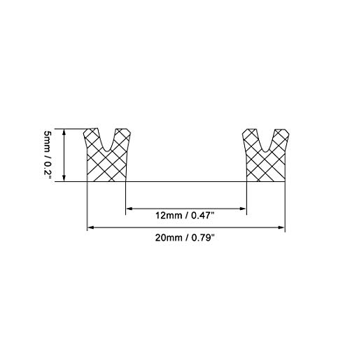 sourcing map Junta hidráulica, Junta tórica de sellado de aceite del eje del pistón 12mm x 20mm x 5mm