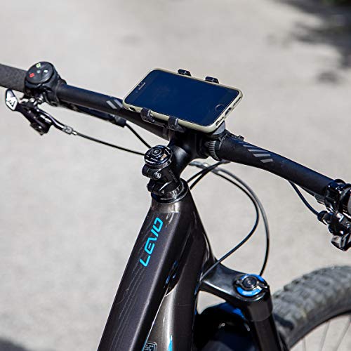 SP 55437 Connect Bike Bundle II - Soporte para teléfono móvil (sujeción Universal), Color Negro y Transparente