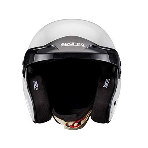 Sparco 0033534L Casco para Racing, Blanco , L