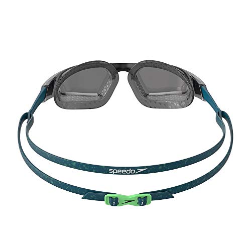 Speedo Aquapulse Pro Gafas de natación, Adult Unisex, Nordic Teal/Negra/Light Smoke, Talla única